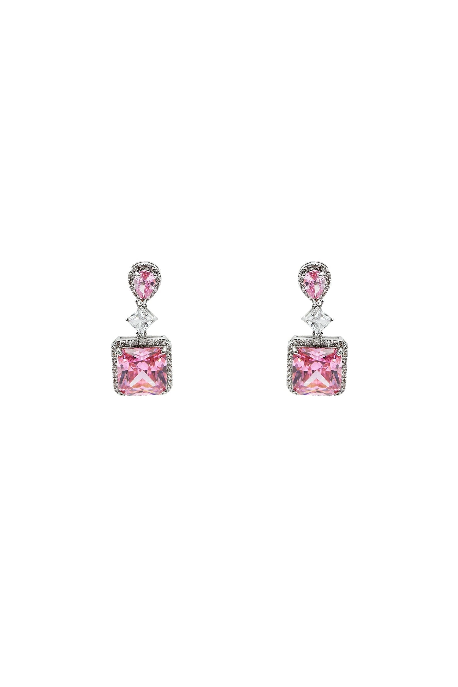 Remi Pink Embellished Earrings 2 Remi Pink Embellished Earrings