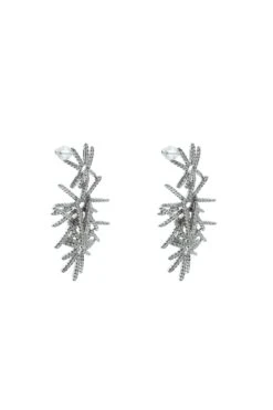 Anais Silver Statement Earrings -Alamour The Label US 116 78268fe3 31d7 4aea 9251 60efa3455f32