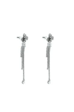 Katia Silver Flower Drop Earrings -Alamour The Label US 119 5eb7e7cf 541e 4e33 87ae 534f33d95ed4