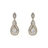 Elaine Gold Embellished Drop Earrings