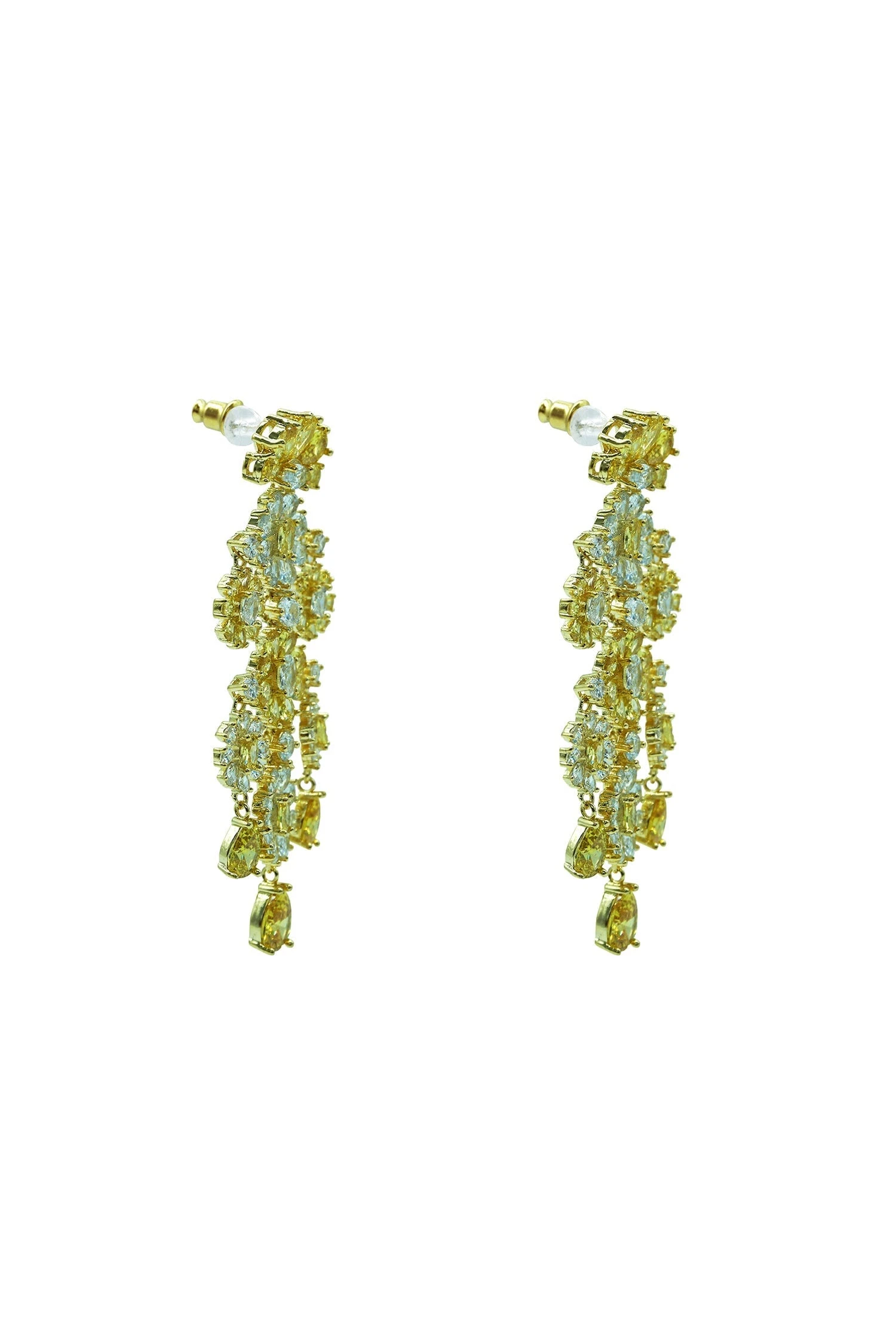 Genevieve Yellow Chandelier Earrings 4 Genevieve Yellow Chandelier Earrings - Image 2