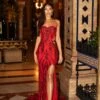 Levina Sequin Gown - Red -Alamour The Label US 122 d4148647 4f0c 4d16 8ad3 f6470918991c