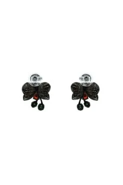 Amandine Black Floral Studs 7 Amandine Black Floral Studs -Alamour The Label US 135 8cb65e12 e481 4f42 b868 f2b53f80e64c