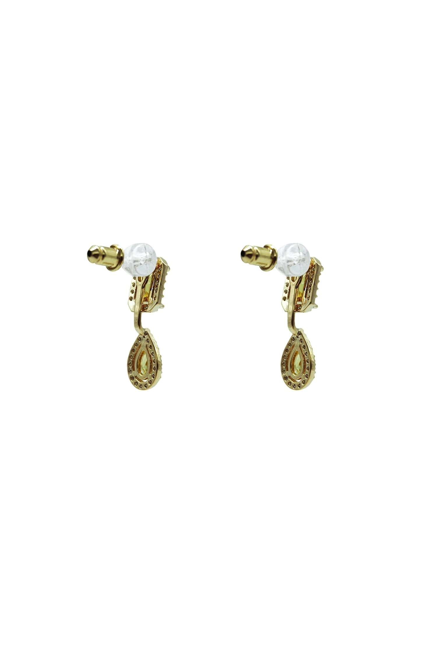Clio Yellow Embellished Earrings 4 Clio Yellow Embellished Earrings - Image 2