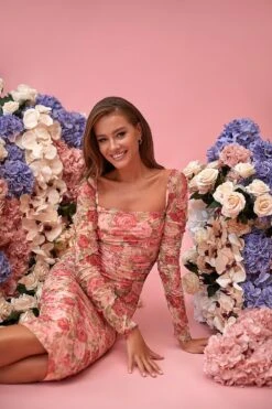 Shailee Long Sleeve Midi Dress -Alamour The Label US 223 fc0eb418 15ff 4fb9 971e 17b75756ff35