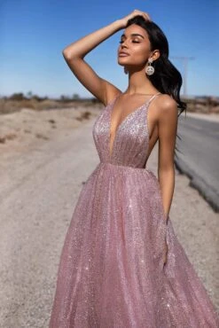 Electra Glitter Gown - Rose Gold 10 Electra Glitter Gown - Rose Gold -Alamour The Label US 26 e1d53561 31e6 4c6e b655 f2effd89c831
