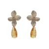 Beatrice Amber Pendant Earrings -Alamour The Label US 366