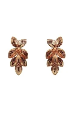 Galina Rose Gold Embellished Earrings -Alamour The Label US 374 aa7524ed 1e24 4ece 98eb f754c8ec154a