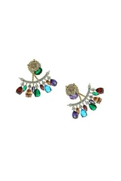 Maeve Multicoloured Lion Statement Earrings -Alamour The Label US 38 93fd7288 bbf7 44dc a195 fd3ea44b2645
