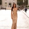 Agata Sequin Gown - Gold -Alamour The Label US 39 066ab0fd 2f79 4b61 9971 00340213d393