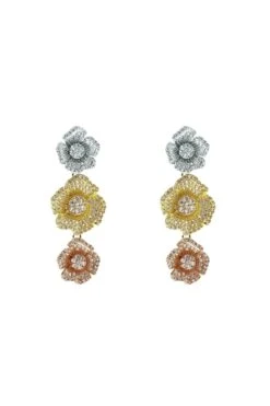 Perla Floral Trio Earrings