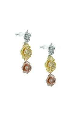 Perla Floral Trio Earrings 7 Perla Floral Trio Earrings -Alamour The Label US 406