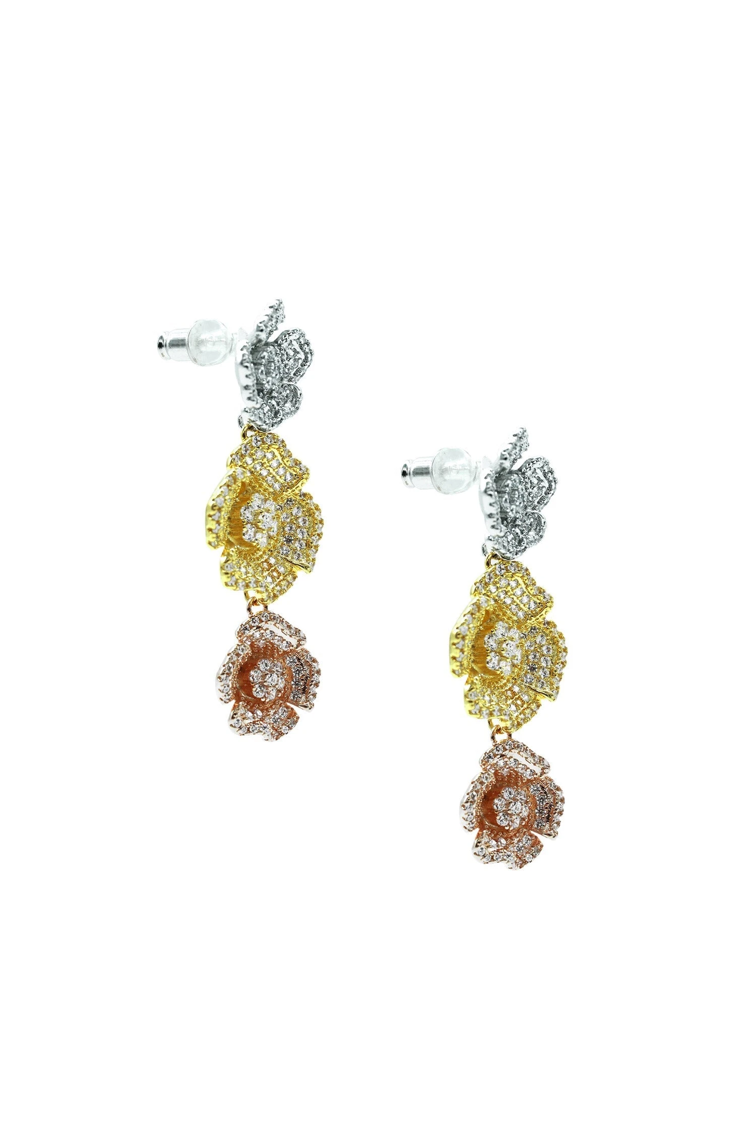 Perla Floral Trio Earrings 5 Perla Floral Trio Earrings - Image 3