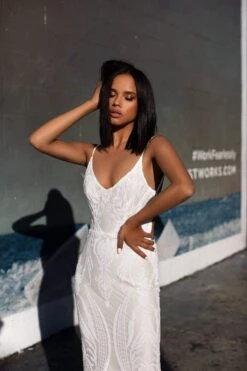 Janice Sequins Gown - White 7 Janice Sequins Gown - White -Alamour The Label US 41 2c64ef38 bc16 4283 9227 cd105f7f5217