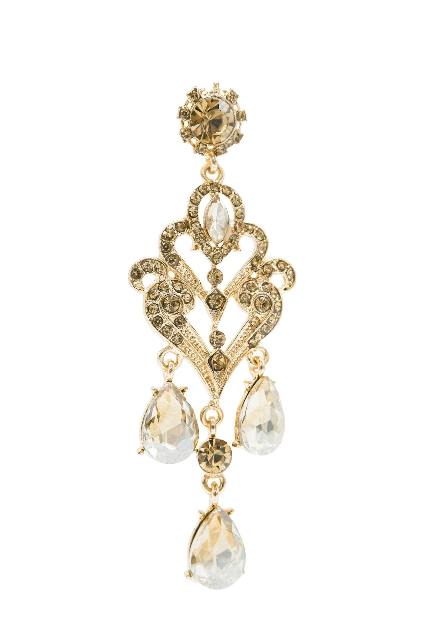 Margot Gold Chandelier Earrings 4 Margot Gold Chandelier Earrings - Image 2