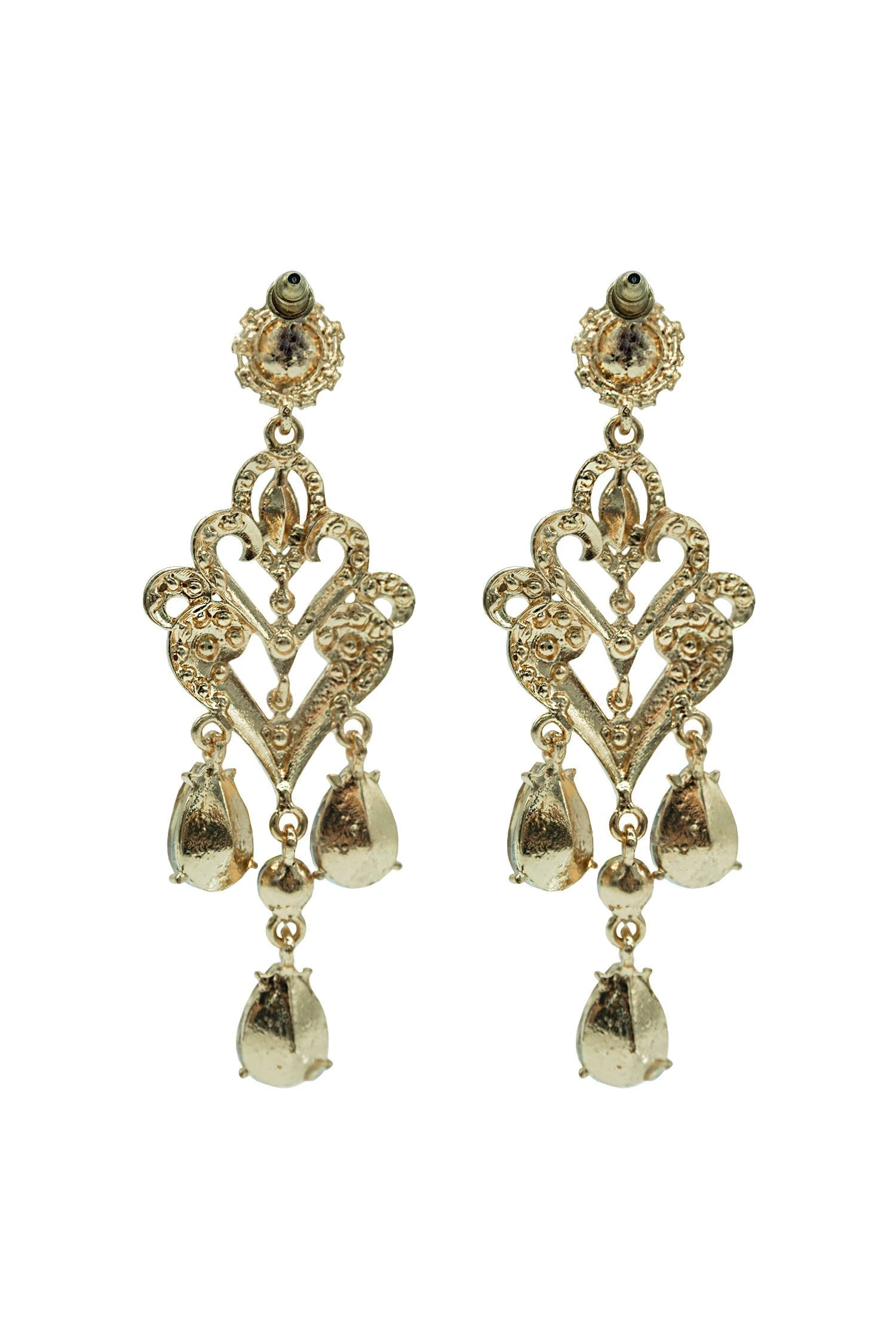 Margot Gold Chandelier Earrings 5 Margot Gold Chandelier Earrings - Image 3