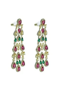 Juliet Multicoloured Chandelier Earrings 7 Juliet Multicoloured Chandelier Earrings -Alamour The Label US 481