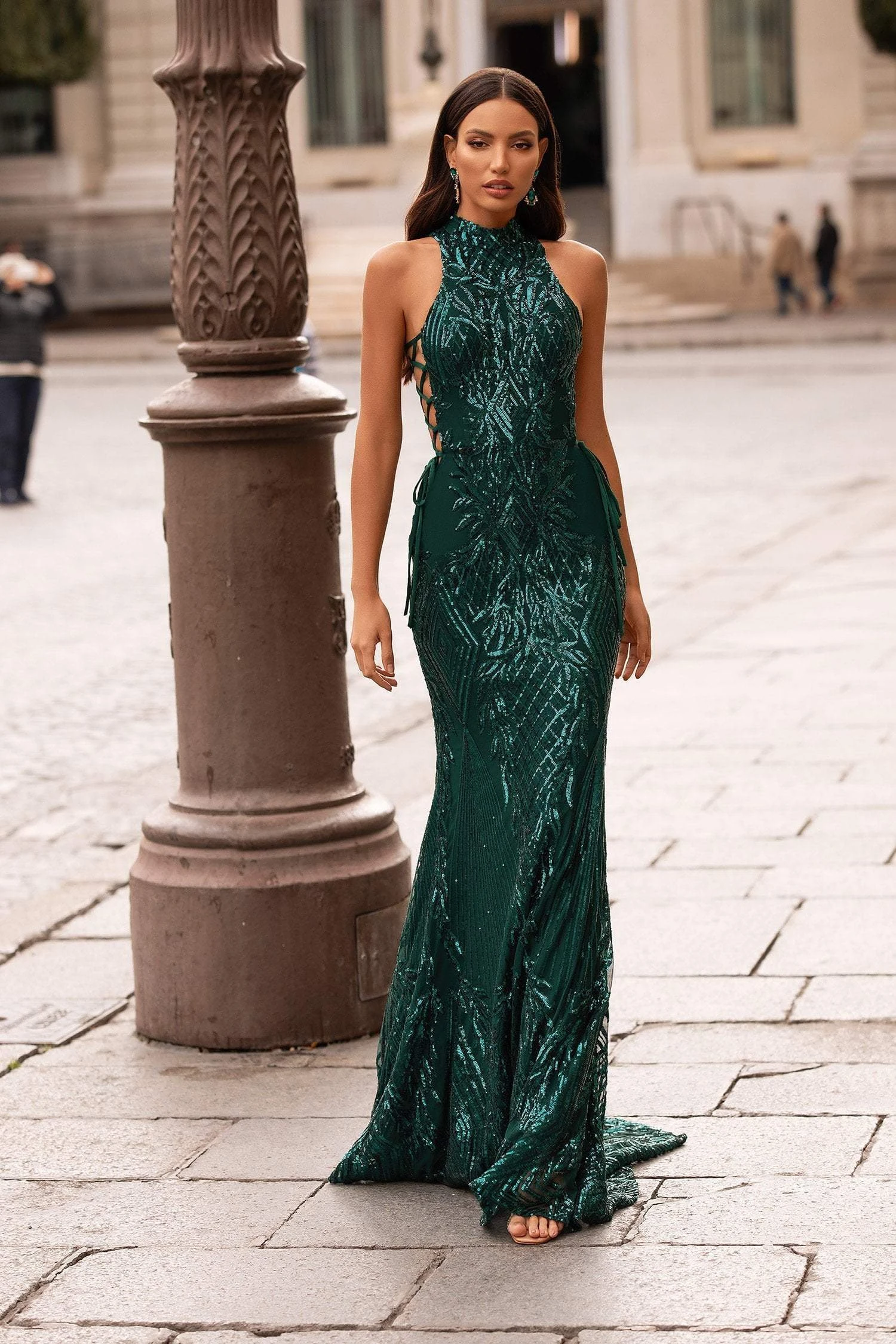 Belinda Sequin Gown - Emerald 3 Belinda Sequin Gown - Emerald