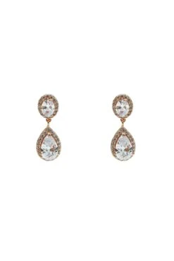 Denise Rose Gold Teardrop Earrings