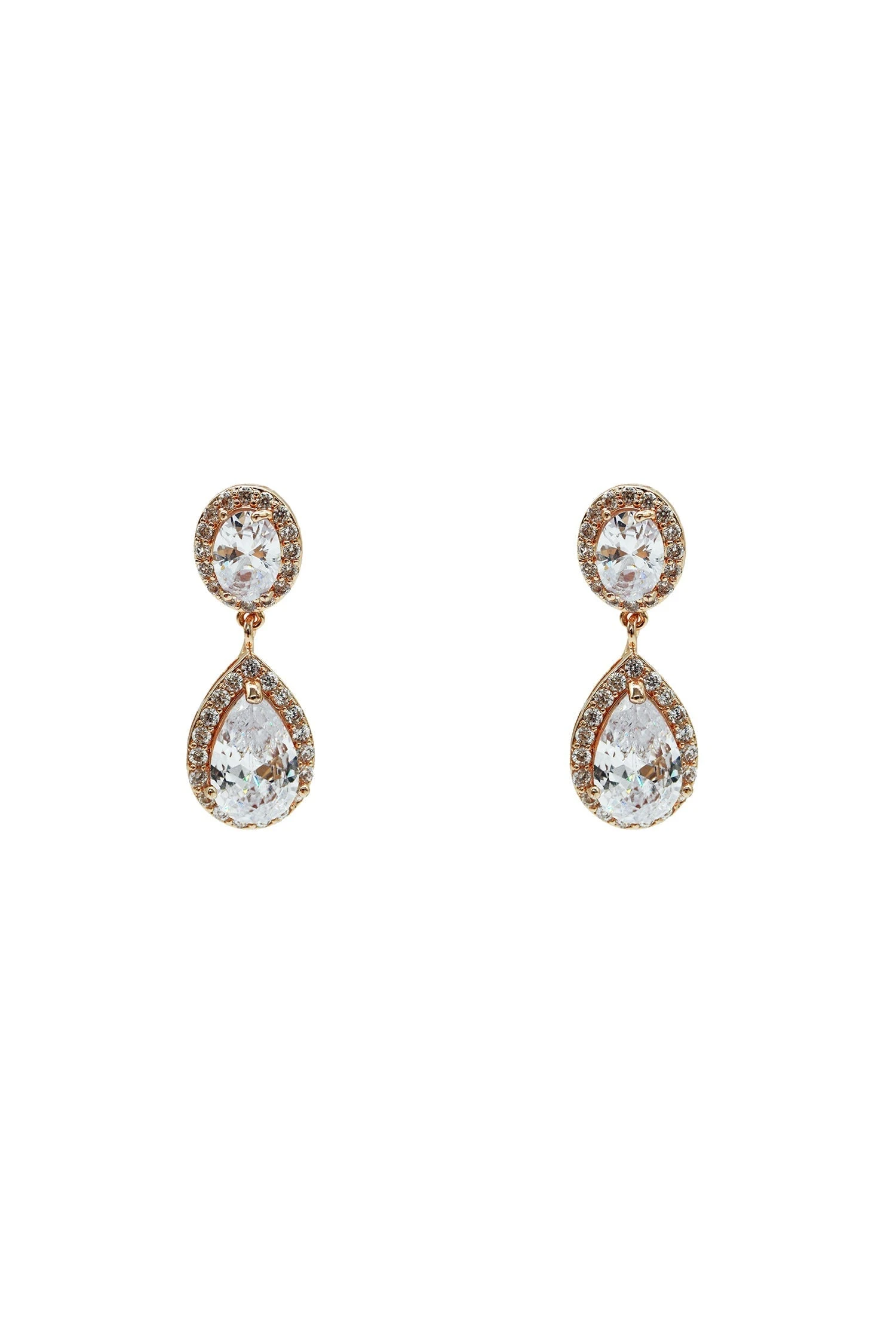 Denise Rose Gold Teardrop Earrings 3 Denise Rose Gold Teardrop Earrings