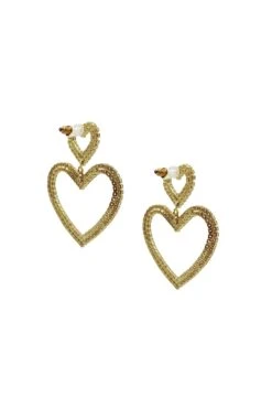 Chloe Gold Embellished Duo Heart Earrings 7 Chloe Gold Embellished Duo Heart Earrings -Alamour The Label US 76 e97d5fde 43bf 4986 8db3 ba6584b64fcd